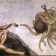 Con uno scolapasta in testa Con uno scolapasta in testa