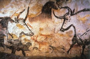 Alcune delle pitture rupestri dipinte nelle grotte di Lascaux più di 17.000 anni fa (credit: photo by Prof Saxx, CC BY-SA 3.0)