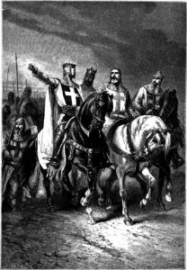 I comandanti della Prima crociata, in un’illustrazione ottocentesca di Alphonse-Marie-Adolphe de Neuville (credit: Pubblico Dominio)