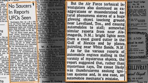 Il Montreal Gazette del 16 novembre 1957, a pag.25 cita gli eventi di Levelland (credit: Pubblico Dominio)