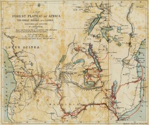 La ricostruzione dei viaggi di David Livingstone in Africa, dal 1851 all'anno della morte (credit: Pubblico Dominio)