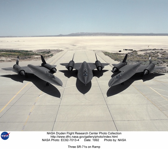 Tre SR-71 al Dryden Flight Research Center (NASA)